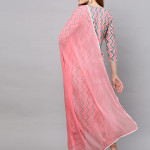 Women's Cotton Blend Printed Straight Kurta with Pant & Dupatta