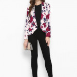 Floral Single Breasted Blazer