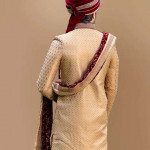 Aristocratic Fawn Groom Sherwani Suit